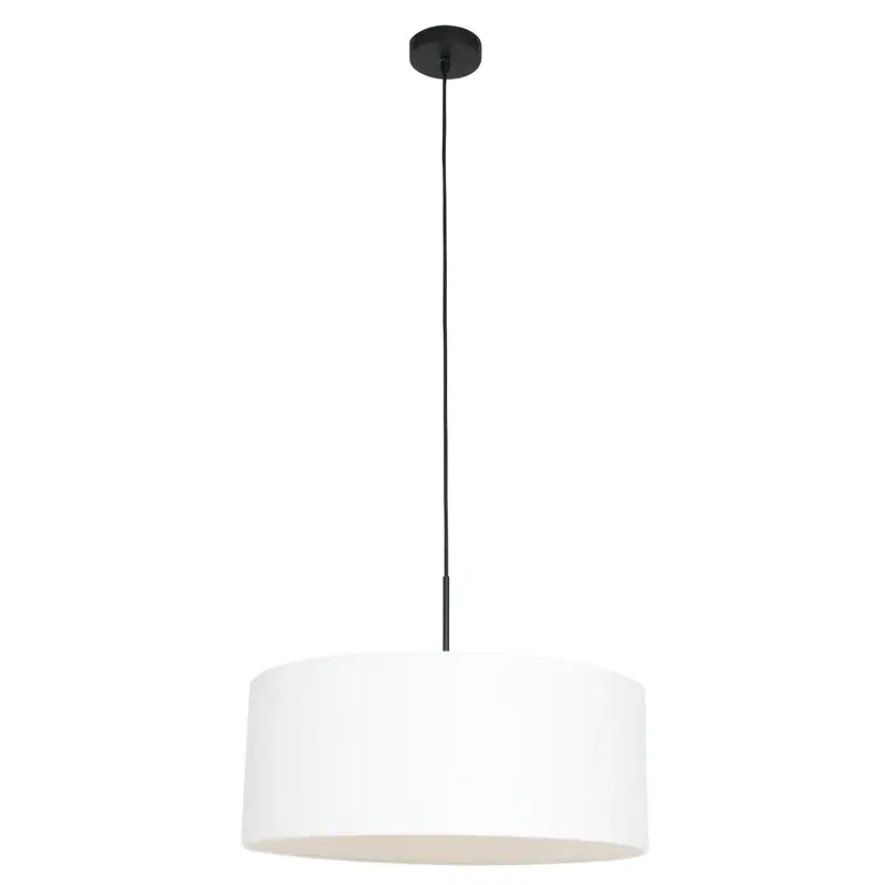 Foto 1 Hanglamp Sparkled Light 3602ZW+K1066QS Zwart-Wit Linnen Sparkled Light 8154ZW