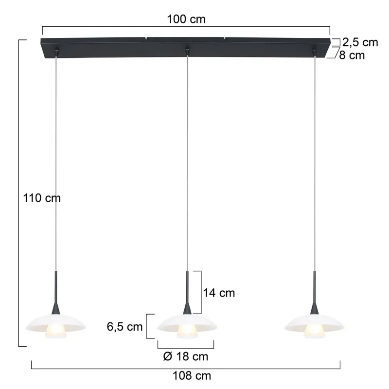 Foto 7 Hanglamp Tallerken 2654ZW Zwart Tallerken 2654ZW