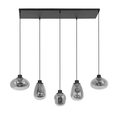Foto van Hanglamp Reflexion 3078ZW Zwart Reflexion 3078ZW