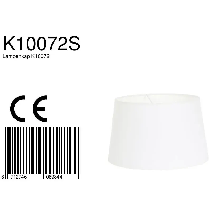 Foto 5 Lampenkap K10072S Wit Chintz Lampenkappen K10072S