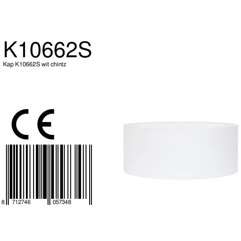 Foto 4 Lampenkap K10662S Wit Chintz Lampenkappen K10662S
