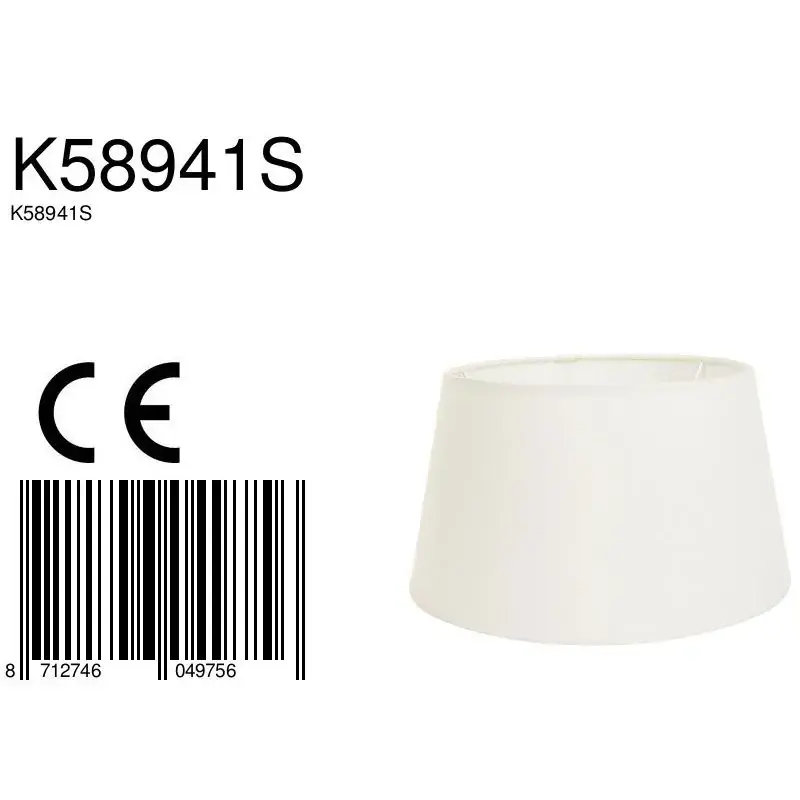Foto 5 Lampenkap Bella K58941S Creme Chintz Lampenkappen K58941S