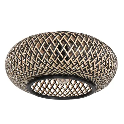 Foto van Plafondlamp Maze 3129BE Zwart-Bruin Maze 3129BE