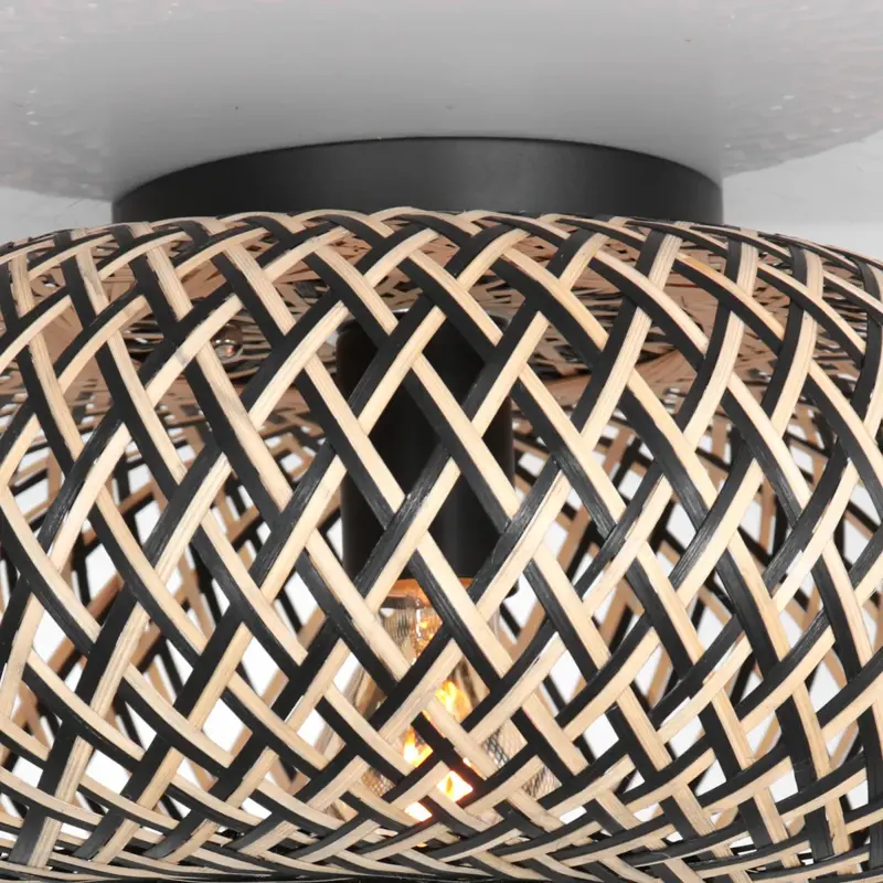 Foto 5 Plafondlamp Maze 3129BE Zwart-Bruin Maze 3129BE