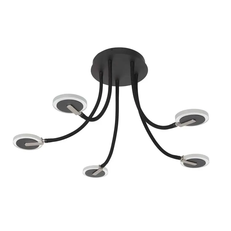 Foto 1 Plafondlamp Turound 3375ZW Zwart Turound 3375ZW