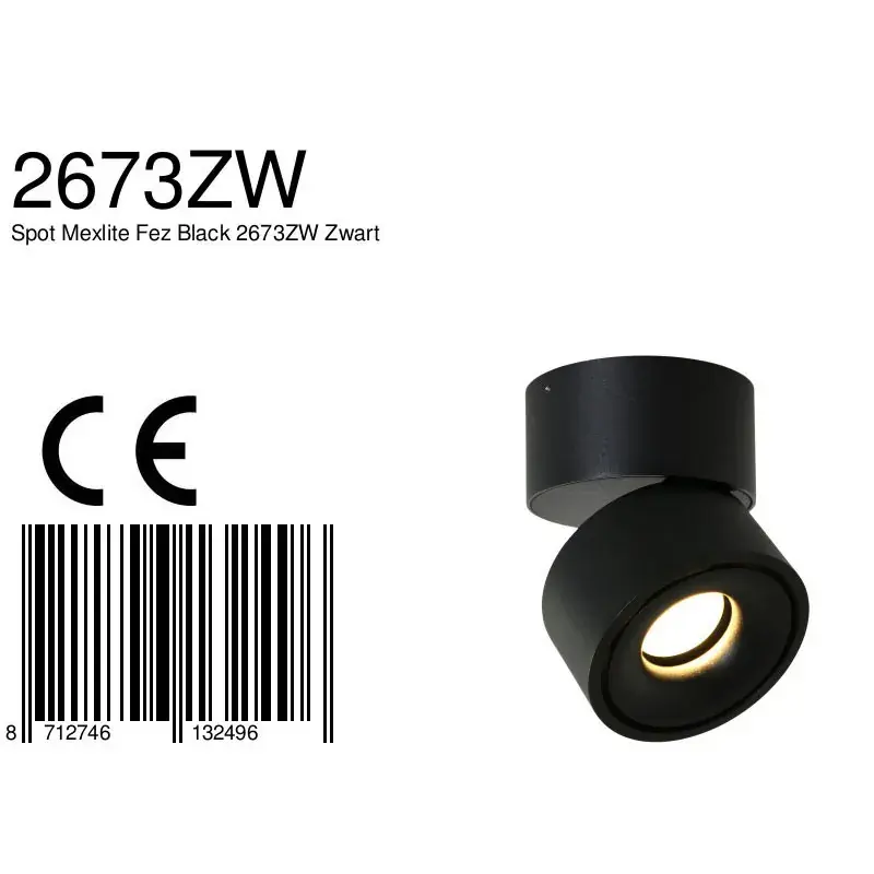 Foto 7 Spot Fez Black 2673ZW Zwart Fez Black 2673ZW