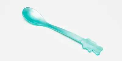 Foto van Figuurlepel Beer Turquoise