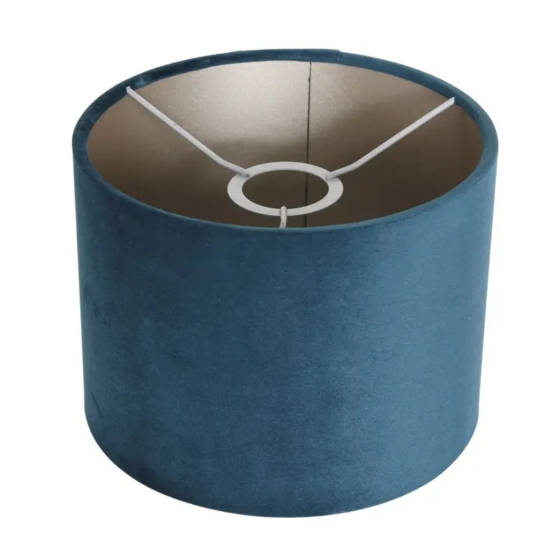 Foto 5 Tafellamp Stang 8249ZW Zwart + Kap Velours Blauw Stang 8249ZW
