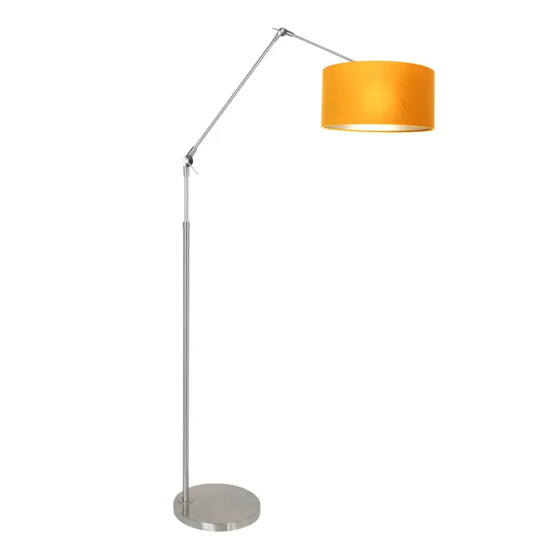 Foto 1 Vloerlamp Prestige Chic 7395ST+K1068KS Staal-Fluweel Goud Prestige Chic 8105ST