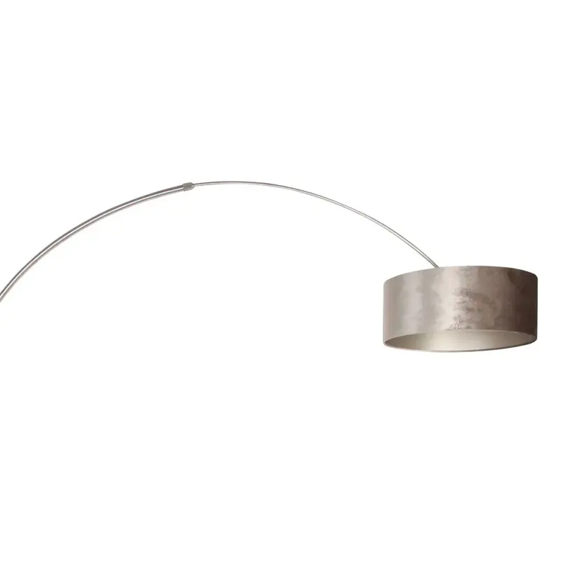 Foto 11 Vloerlamp Sparkled Light 7268ST+K1066GS Staal-Fluweel Zilver Sparkled Light 8125ST