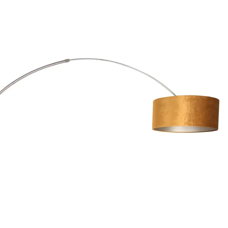 Foto 11 Vloerlamp Sparkled Light 7268ST+K1066KS Staal-Fluweel Goud Sparkled Light 8126ST