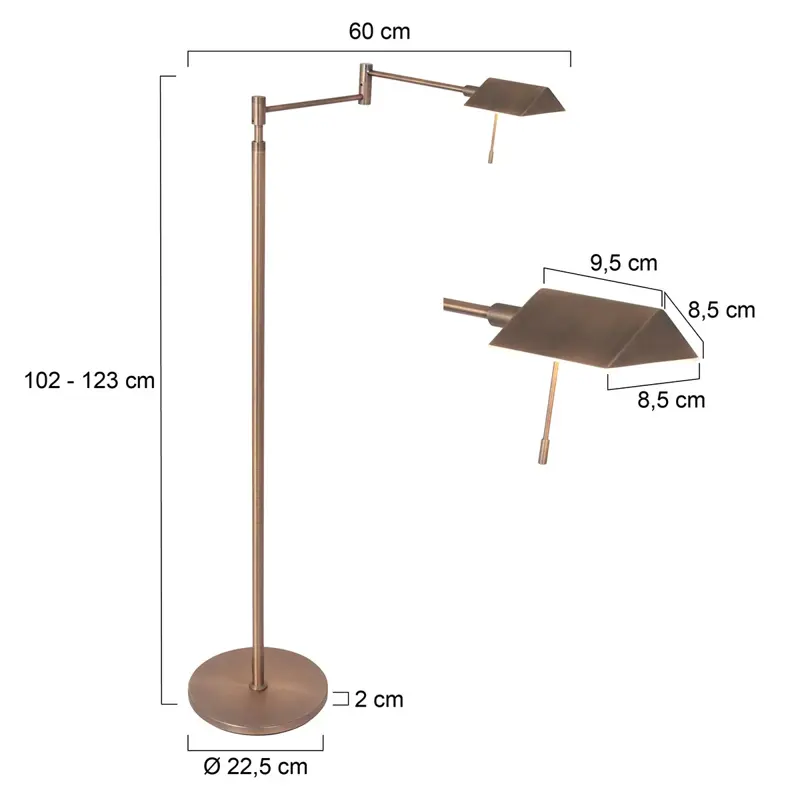 Foto 7 Vloerlamp Retina 3083BR Brons Retina 3083BR