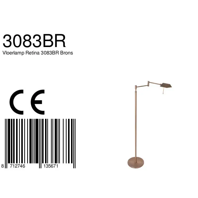 Foto 8 Vloerlamp Retina 3083BR Brons Retina 3083BR