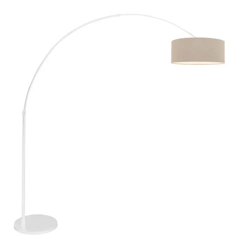 Foto 1 Vloerlamp Sparkled Light 7268W+K1066RS Wit-Grijs Linnen Sparkled Light 7170W