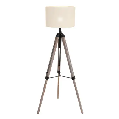 Foto van Vloerlamp Triek 3348ZW+K7977QS Zwart-Wit Triek 7176ZW
