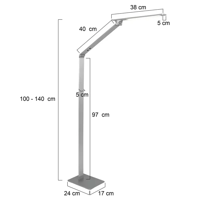Foto 7 Vloerlamp Serenade 2685ST Staal Serenade LED 2685ST