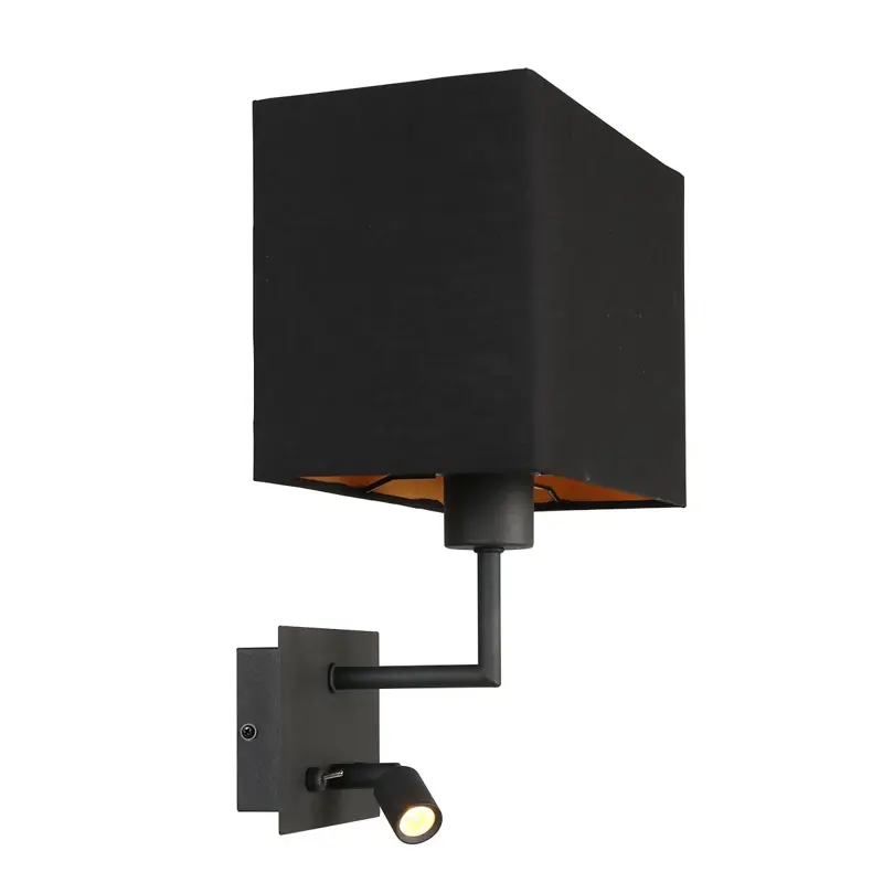 Foto 1 Wandlamp Nouveau 1472ZW Zwart Nouveau 1472ZW