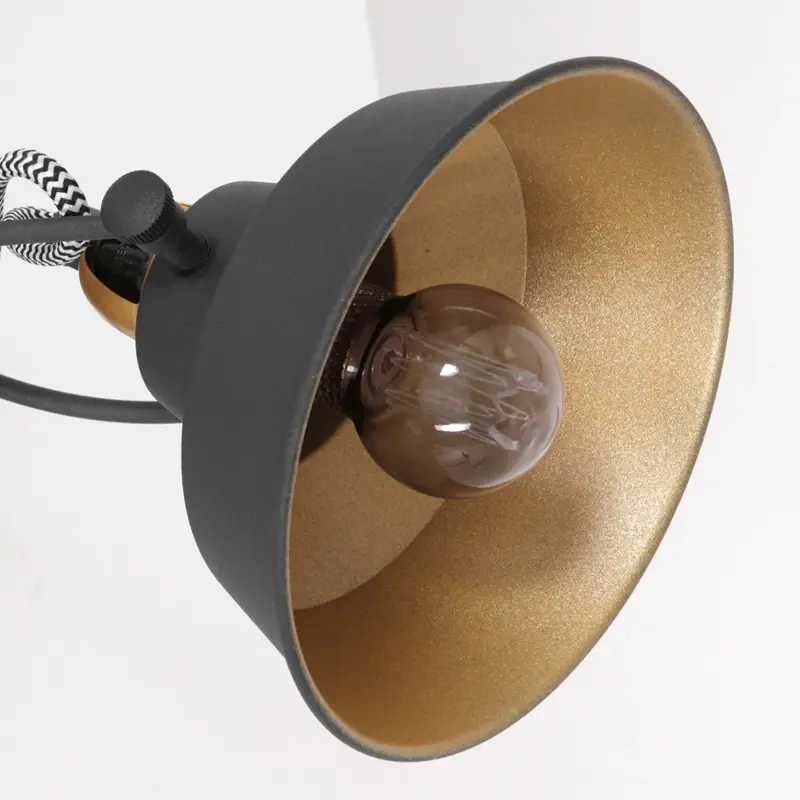 Foto 3 Wandlamp Nové 3326ZW Zwart Nove 3326ZW