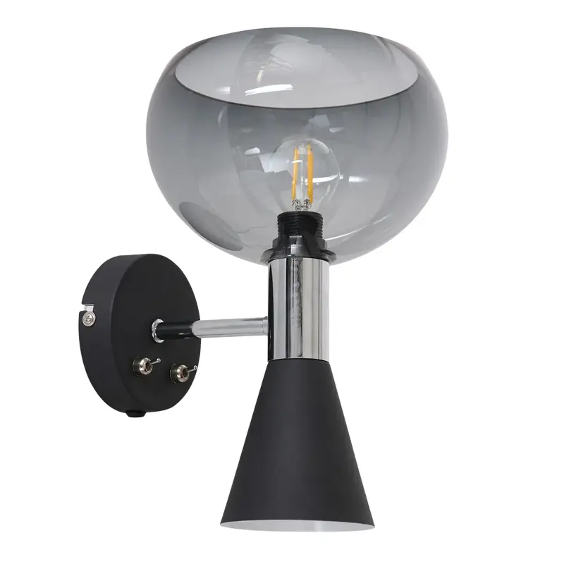 Foto 1 Wandlamp 2-lichts Fastlåst Anne Light 2570ZW Zwart Fastlåst 2570ZW