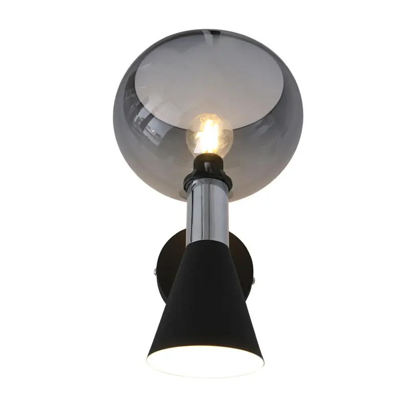 Foto 10 Wandlamp 2-lichts Fastlåst Anne Light 2570ZW Zwart Fastlåst 2570ZW