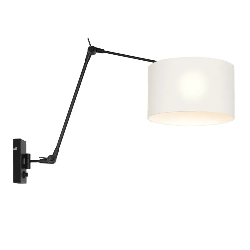 Foto 1 Wandlamp Prestige Chic 7396ZW+K73962S Zwart-Wit Chintz Prestige Chic 8118ZW