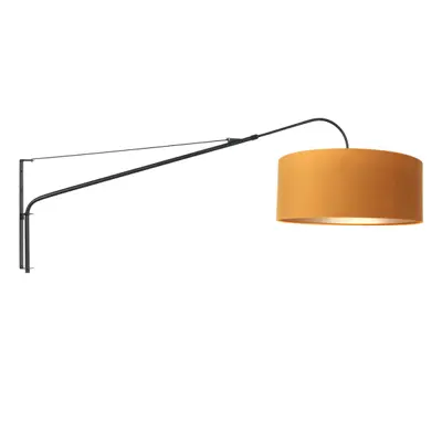 Foto van Wandlamp Elegant Classy 2574ZW+K1066KS Zwart-Fluweel Goud Elegant Classy 8135ZW