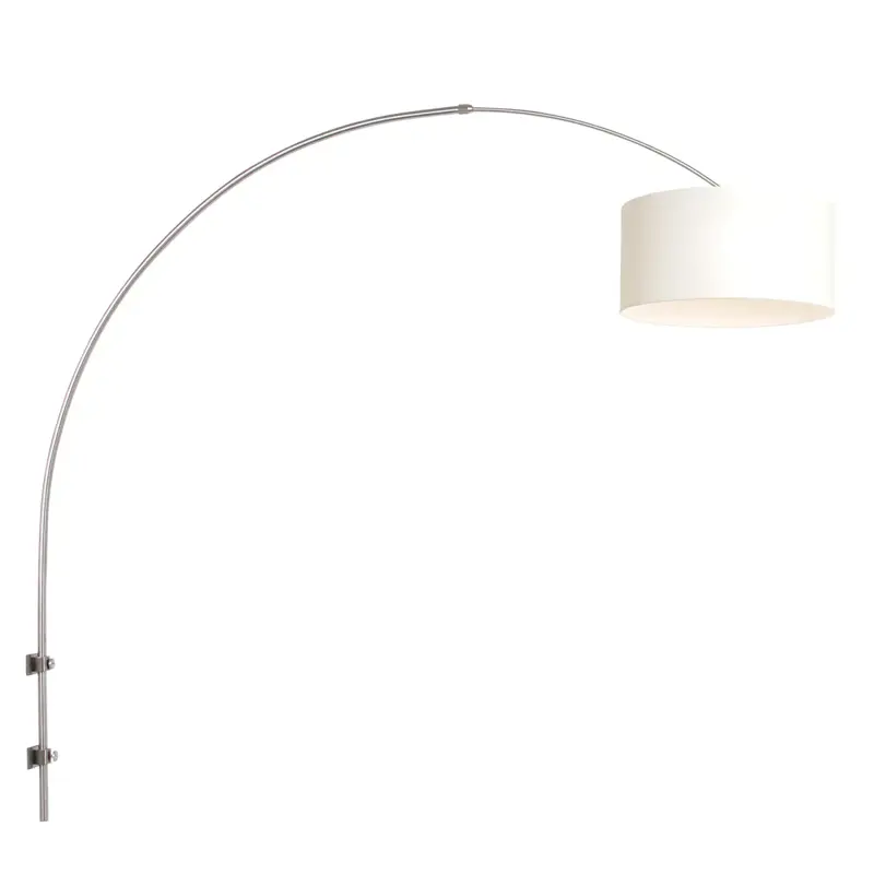 Foto 1 Wandlamp Sparkled Light 1481ST+K10682S Staal-Wit Chintz Sparkled Light 8142ST