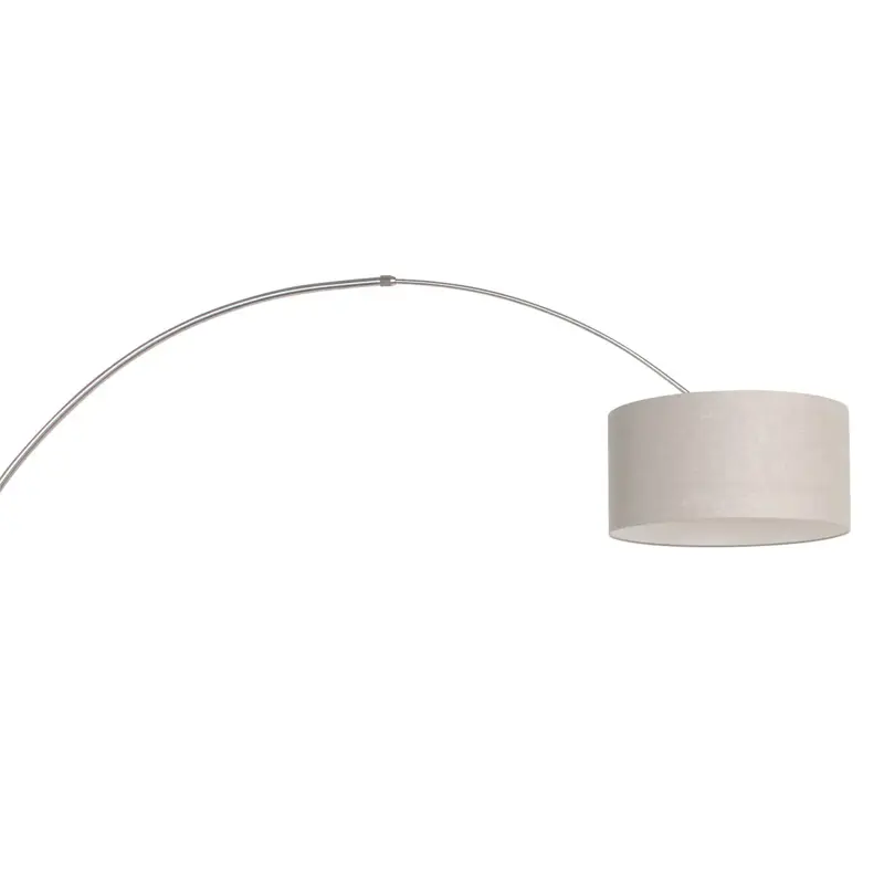 Foto 13 Wandlamp Sparkled Light 1481ST+K1068RS Staal-Grijs Linnen Sparkled Light 8143ST