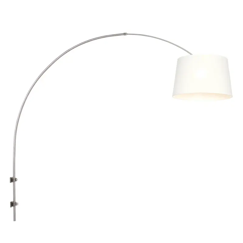 Foto 1 Wandlamp Sparkled Light 1481ST+K10012S Staal-Wit Chintz Sparkled Light 8197ST