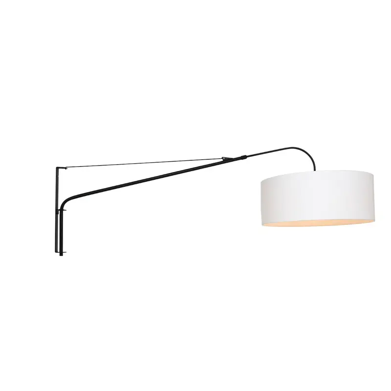 Foto 2 Wandlamp Elegant Classy 2574ZW+K10662S Zwart-Wit Chintz Elegant Classy 9321ZW