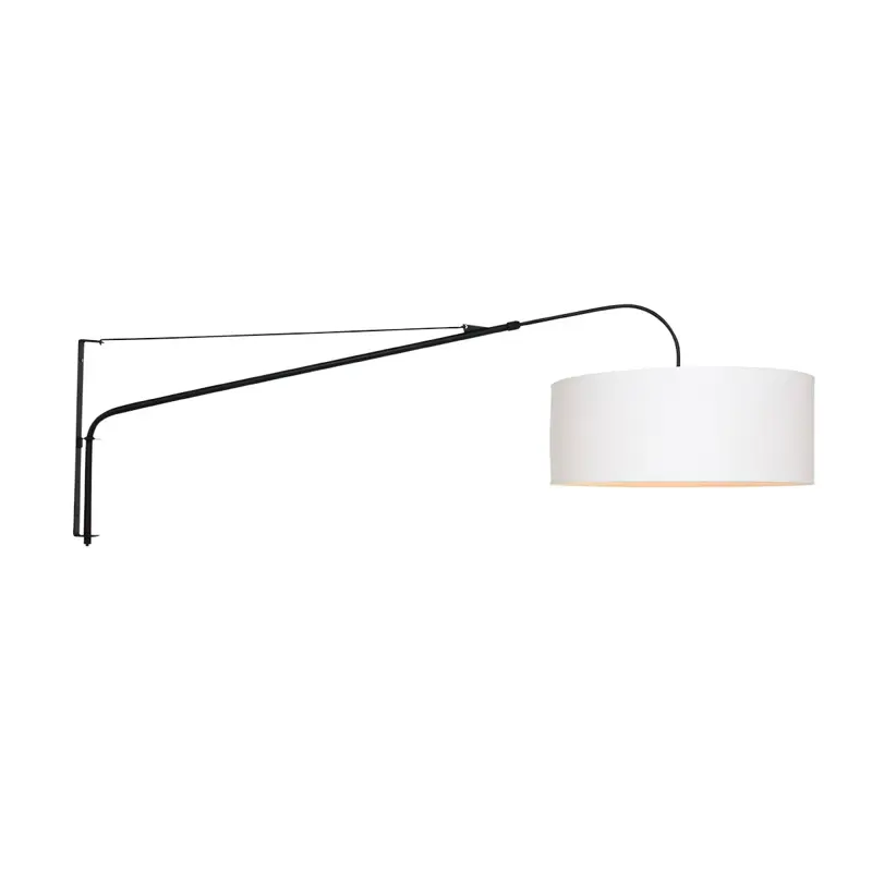 Foto 7 Wandlamp Elegant Classy 2574ZW+K10662S Zwart-Wit Chintz Elegant Classy 9321ZW