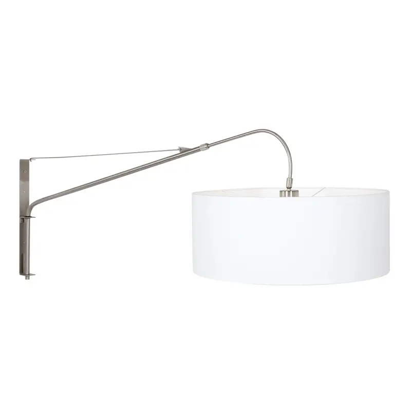 Foto 7 Wandlamp Elegant Classy 2574ST+K10662S Staal-Wit Chintz Elegant Classy 9326ST