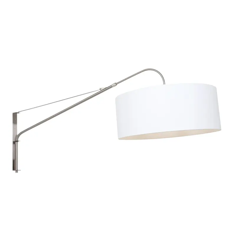 Foto 8 Wandlamp Elegant Classy 2574ST+K10662S Staal-Wit Chintz Elegant Classy 9326ST