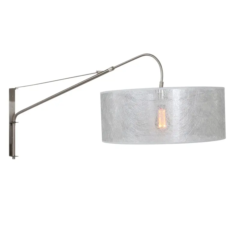 Foto 8 Wandlamp Elegant Classy 2574ST+K1066PS Staal-Sizoflor Zilver Elegant Classy 9327ST