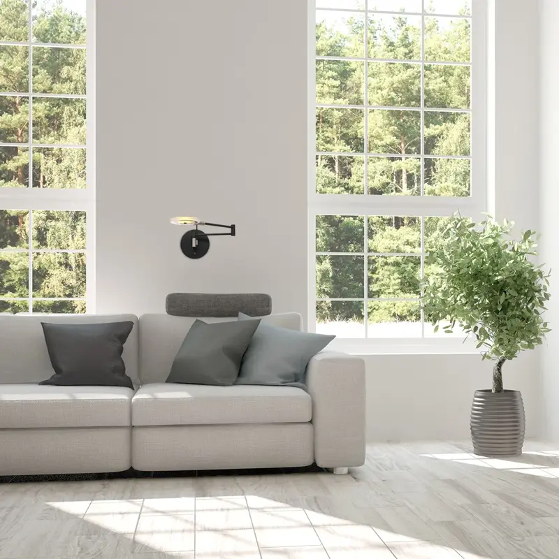 Foto 2 Wandlamp Turound 2733ZW Zwart Turound 2733ZW