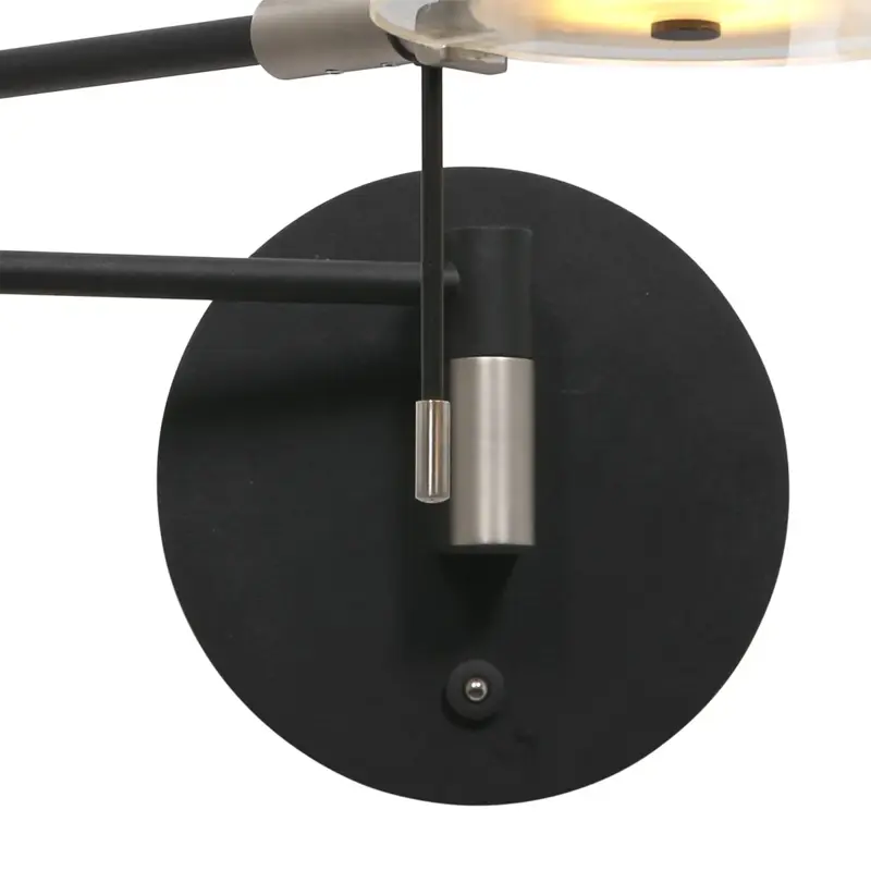 Foto 3 Wandlamp Turound 2733ZW Zwart Turound 2733ZW