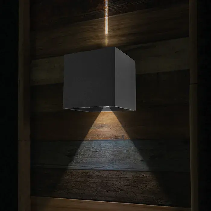 Foto 3 Wandlamp Muro 3098ZW Zwart Muro 3098ZW