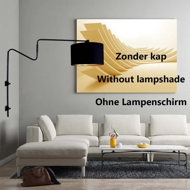 Foto 2 Wandlamp Linstrøm 3404ZW zonder kap Linstrom 3404ZW