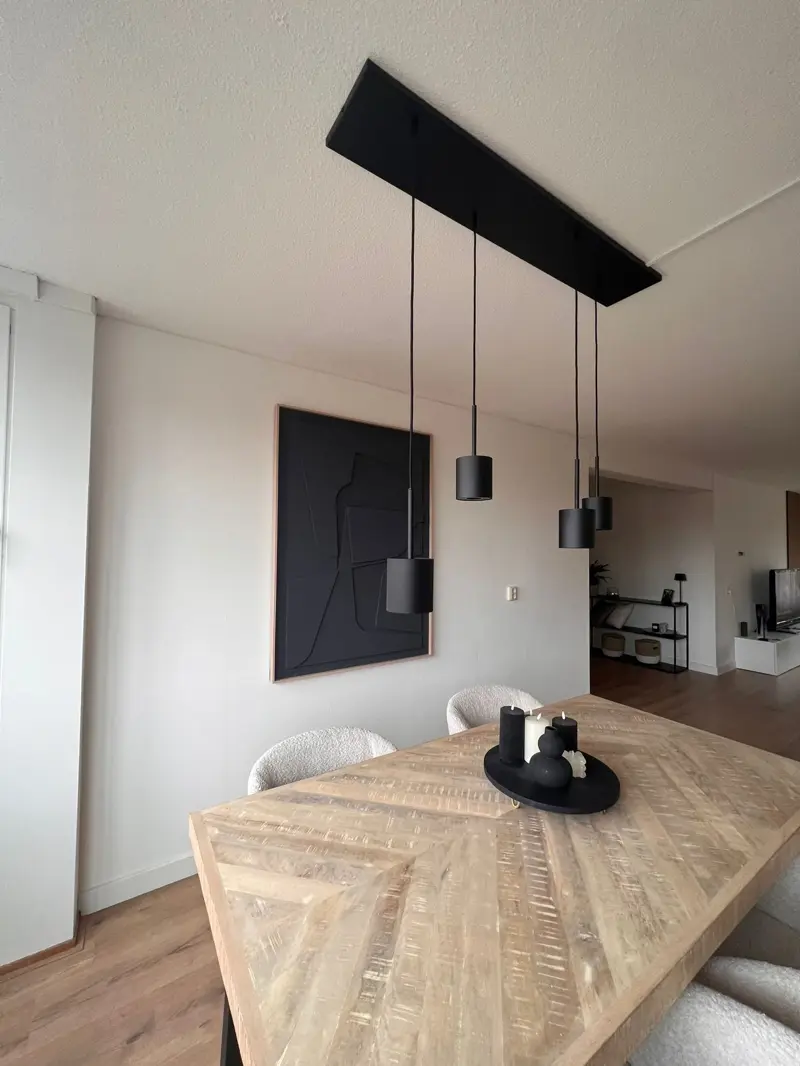 Foto 1 Hanglamp Karen 4-lichts zwart