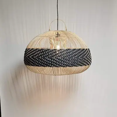 Foto van Hanglamp riet Appel 60cm