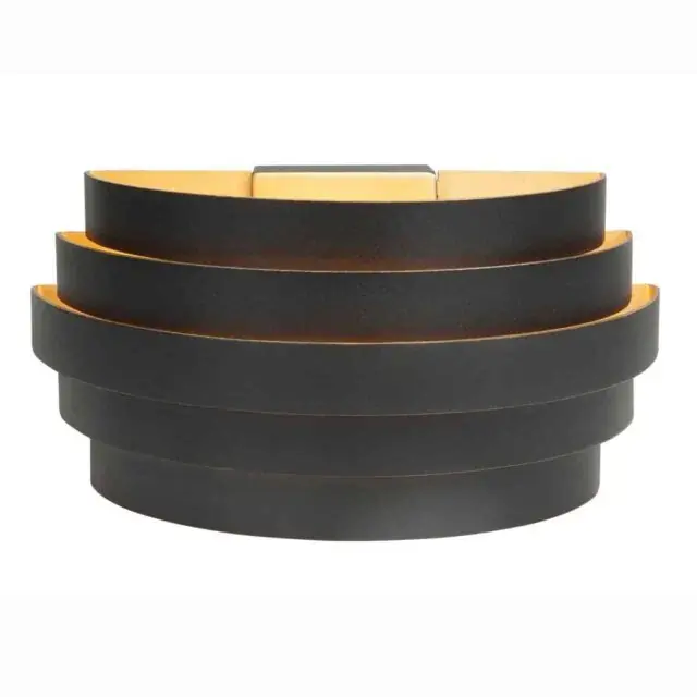 Foto 1 Wandlamp Scudo Zwart / Goud Groot