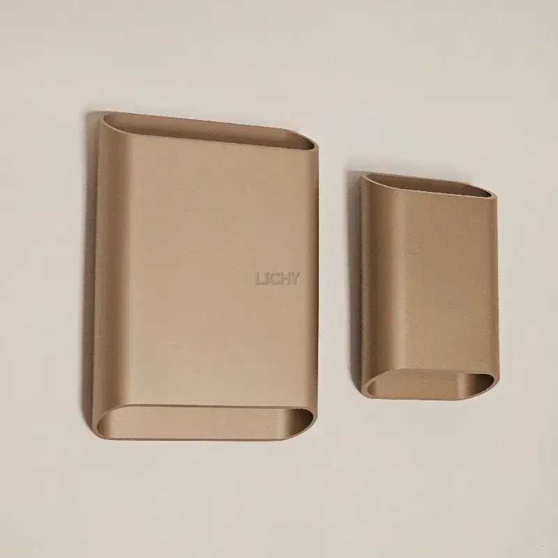 Foto 5 Wandlamp Bas Champagne Creme klein 15cm x 10cm dimbaar