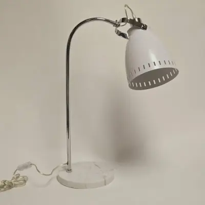 Foto van Tafellamp Acate met marmer voet wit 57cm