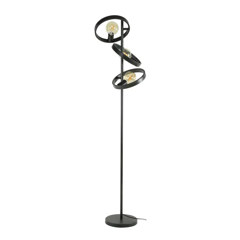 Foto 4 Landelijke vloerlamp Hoover 3 lichts