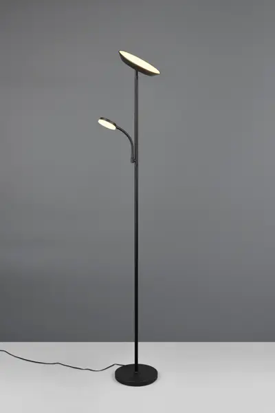 Foto van Budget Topper Vloerlamp Specter met leesarm zwart