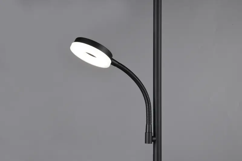 Foto 6 Budget Topper Vloerlamp Specter met leesarm zwart