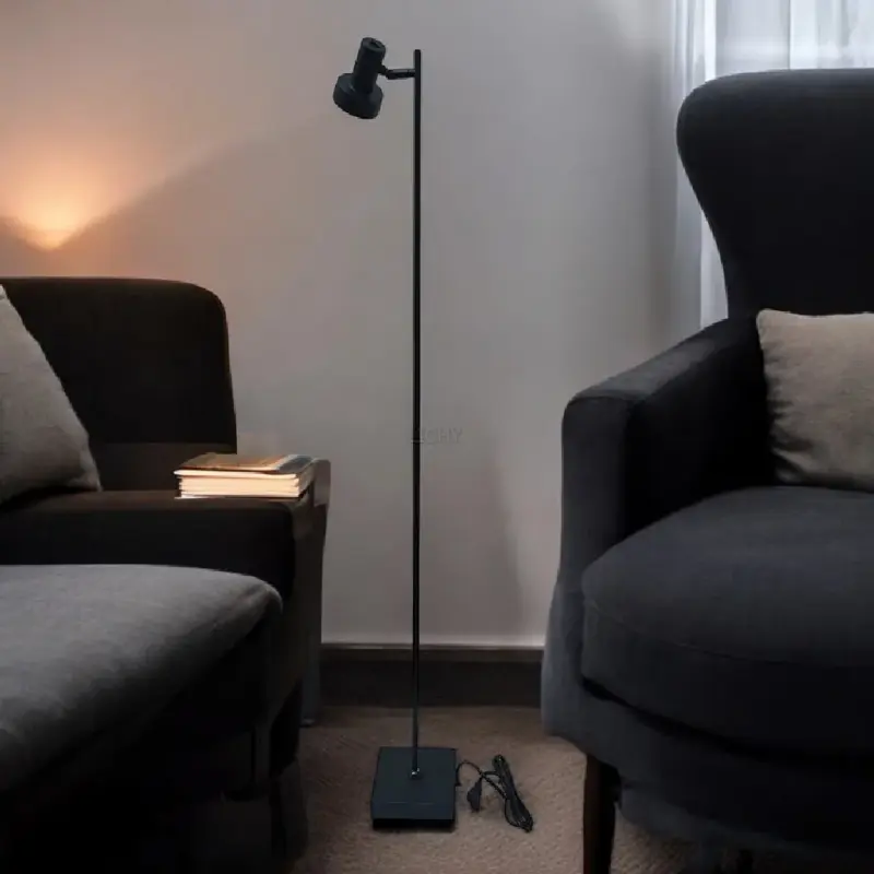 Foto 3 vloerlamp Lunata zwart 129cm kantelbaar S 9091 z