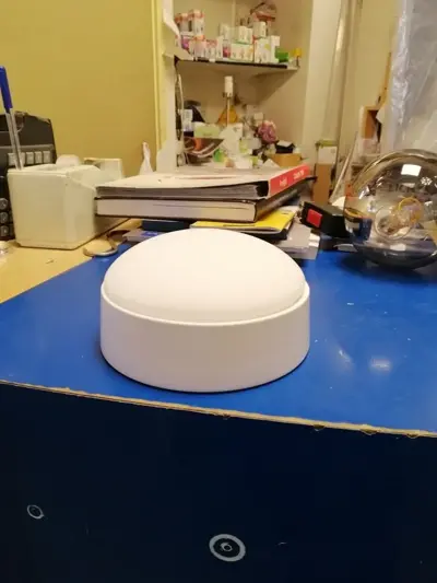 Foto van lamp voor cetus plafond ventilator in wit