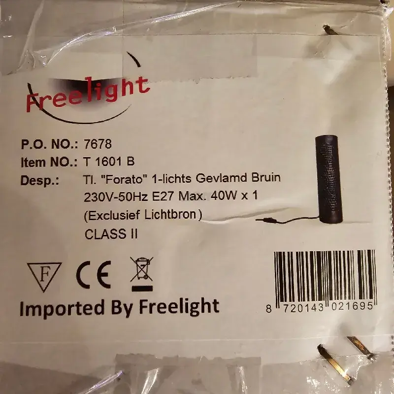 Foto 8 Tafellamp Forato bruin 1 lichts Ø12,5 FREELIGHT T1601B