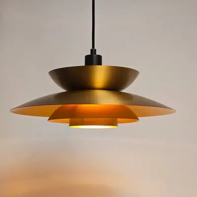 Foto van Hanglamp Muschio brons goud 38cm H 3838 BG
